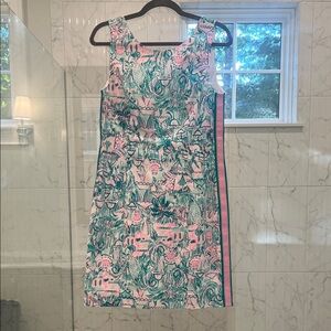 Lilly Pulitzer Tropical Pink and Green Mini Dress